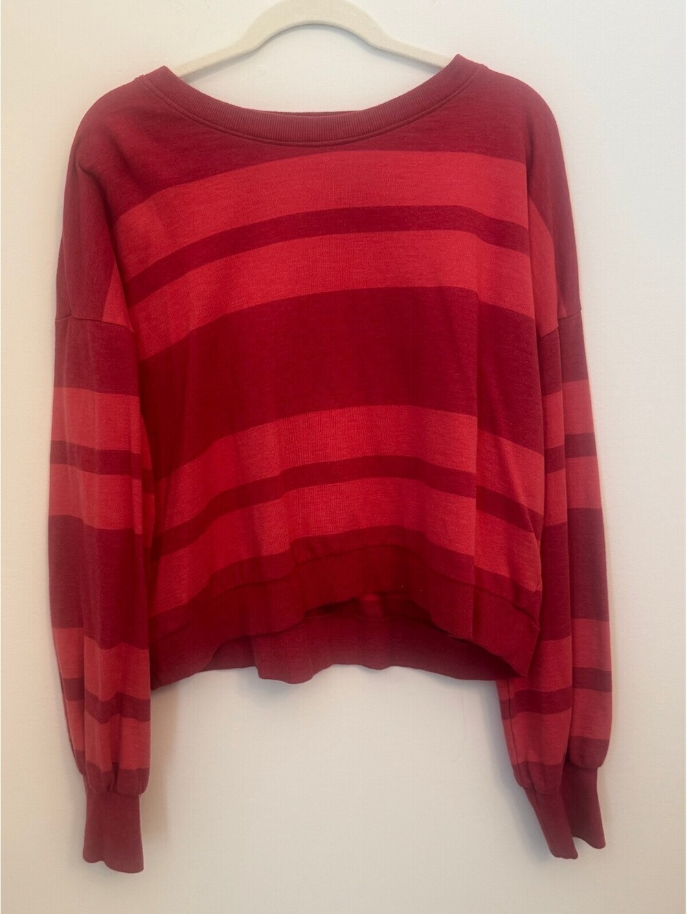 True Craft red striped sweater